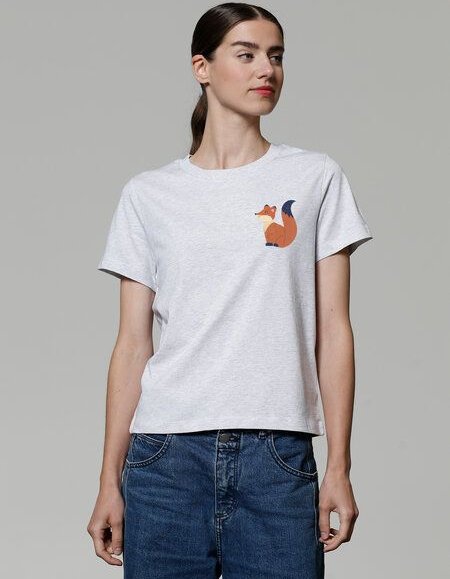watapparel T-Shirt Frauen Cute Fox