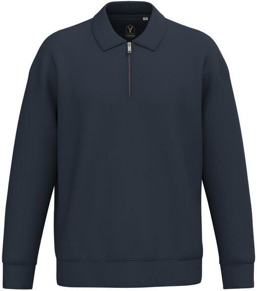 YTWOO Unisex-Sweatshirt mit Zipper und Polokragen