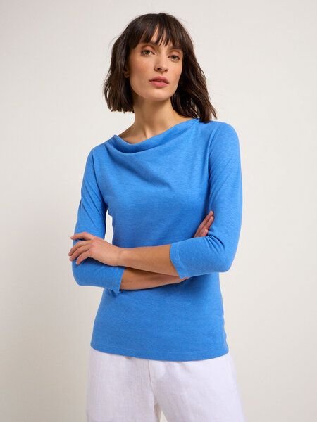 LANIUS Wasserfallshirt aus Hanf und Bio-Baumwolle