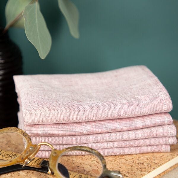 nahtur-design Brillenputztuch aus Bioleinen | waschbar | 25x25 cm