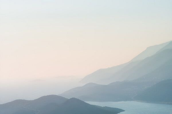 Photocircle Poster / Leinwandbild - Pastel Landscape