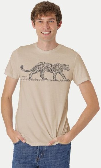 Peaces.bio - handbedruckte Biomode Bio Fit T-Shirt Leopard Herren