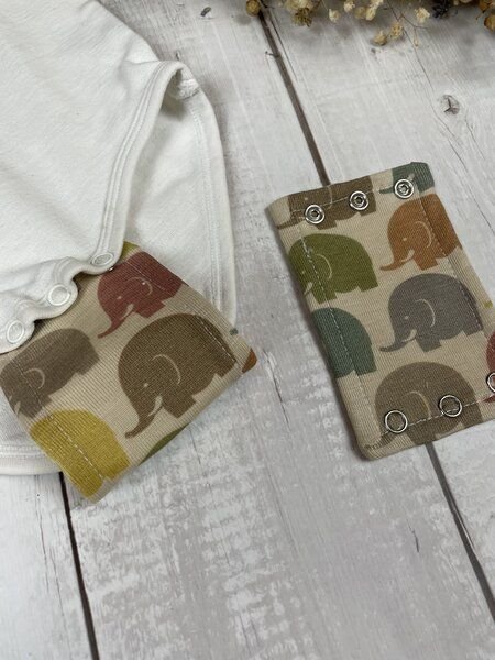 Stoffretter Baby Bodyverlängerung Wolle Seide versch. Größen- 2er Set