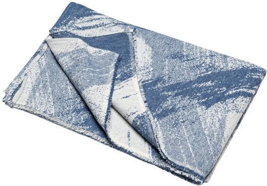 David Fussenegger Leichte Baumwolldecke Pinselstriche aus Recycling-Baumwolle