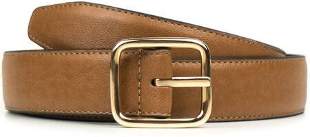 Will's Vegan Shop Geometrischer Gürtel, 3 cm Gold Damen