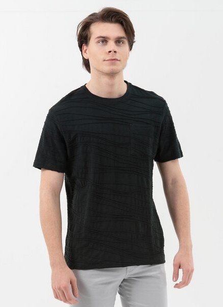 ORGANICATION T-Shirt aus Bio-Baumwolle mit Struktur-Streifen