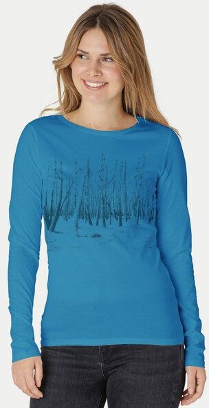 Peaces.bio - handbedruckte Biomode Damen Langarmshirt Woodland