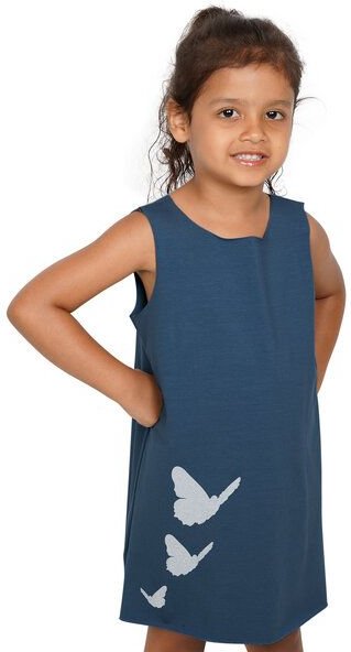 HANDGEDRUCKT "Schmetterlinge" Kleid