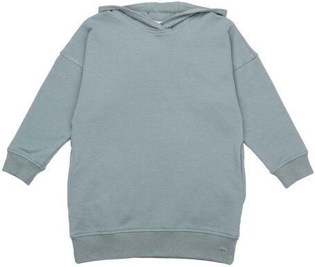 Walkiddy Green Hoodie Dress - Bio-Baumwolle, nachhaltig, GOTS-zertifiziert, kinderfreundlich