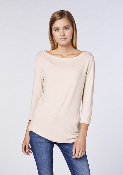 Detto Fatto Langarmshirt mit Boot-Ausschnitt und 3/4-Ärmeln