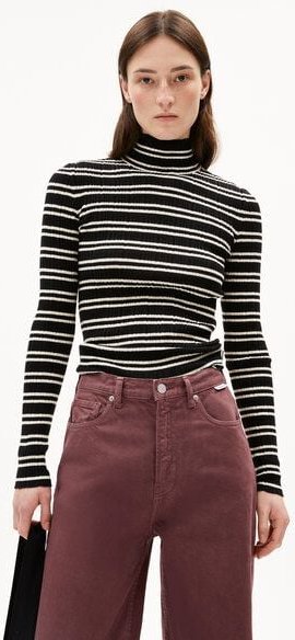 ARMEDANGELS ALAANIA CHIFFRON STR - Damen Pullover aus Bio-Baumwolle