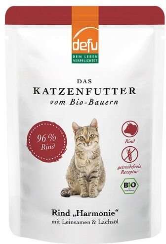 defu Bio Katzenfutter Pouch Paté Rind *Harmonie*