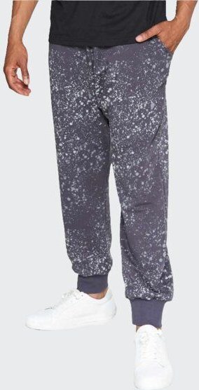 LUMEN organic Jogginghose BAGGY Sprenkel grau