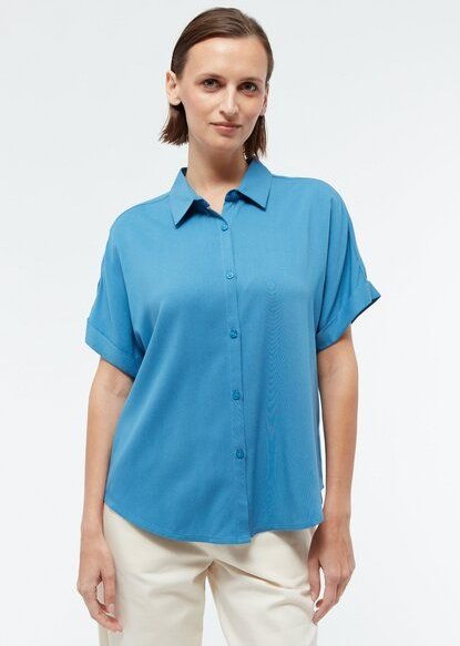 Givn Berlin Kurzarmbluse GBSARAH relaxed Fit aus LENZING ECOVERO