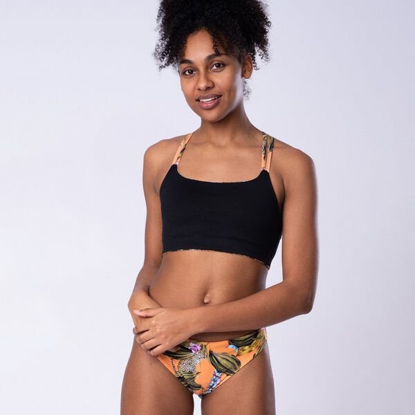 Flying Love Birds "Exotic Orange" - Bikini Hose Slim zum Wenden