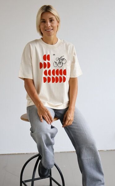 Kultgut Artdesign - Boxistyle Heavyshirt aus 100% Natur-Biobaumwolle / Tomatored