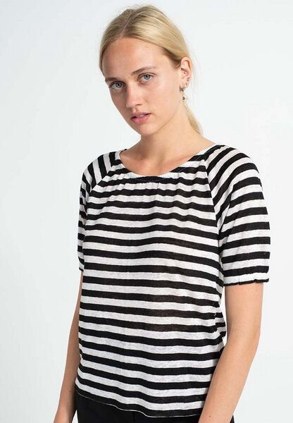 Alma & Lovis Ringel-Blusenshirt aus Leinen | Leinen Ringel Bluse