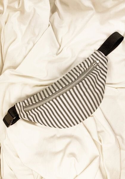 Lena Schokolade HipBag Striped aus Bio-Baumwolle