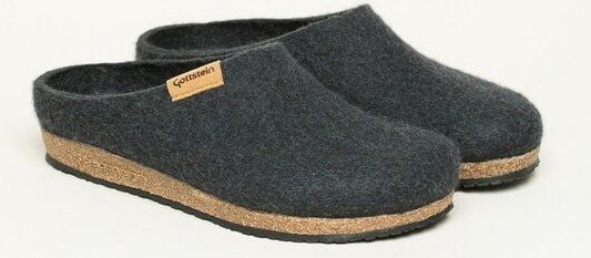 Stegmann Filzpantoffel 208 aus 100% hochwertiger Merino-Wolle - Hausschuhe für Damen & Herren - Pantoffeln mit Komfort-K...