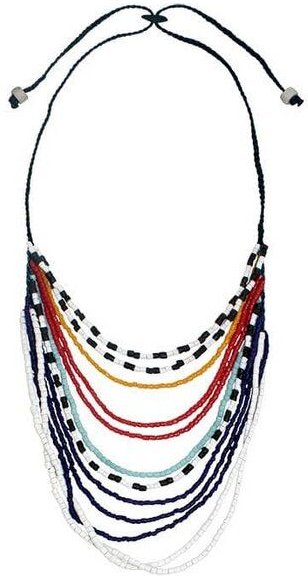 Upcycling Halskette Afrika - Namib Multi & Azonto Melon - Glasperlen - Global Mamas