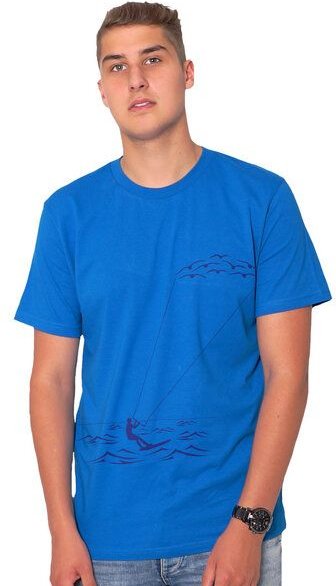 Thumbnail - HANDGEDRUCKT "Kitesurfing" Männer T-Shirt