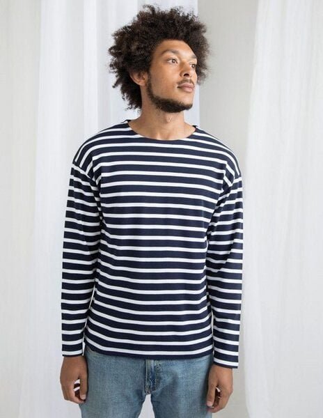 Thumbnail - Mantis Damen / Herren Unisex Langarm Shirt Striped