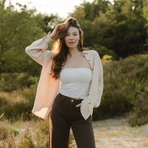 NORDLICHT Oversize Musselin Bluse Falla aus 100% Bio-Baumwolle