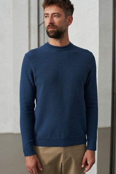 Thumbnail - About Companions Klassischer Crewneck-Strickpullover MORTEN aus Bio-Baumwollgarn