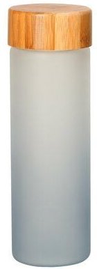 elasto Glasflasche "Frosted" - Trinkflasche mit matten Farbverlauf fürs Büro