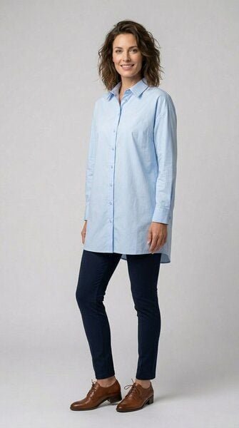 LANA Organic Hemdbluse, Modell Narcisa