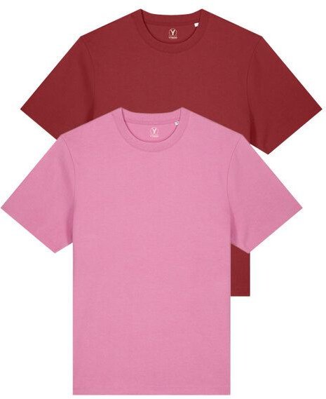 YTWOO Doppelpack Unisex-T-Shirts aus schwerem Stoff | Bio-Baumwolle