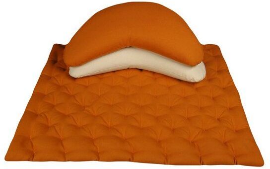 Speltex Punktstepp Sitzmatte Hirseschalen