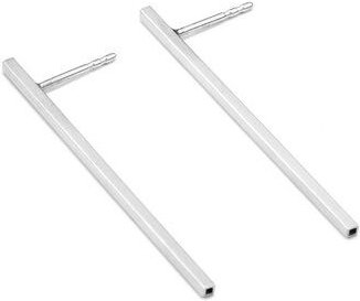 Jonathan Radetz Jewellery Ohrstecker fineSQUARE, Silber 925, Sterlingsilber, Länge 10 - 40 mm, Handmade in Germany