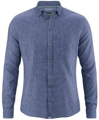 HempAge Gestreiftes Hemd Hanf/Biobaumwolle