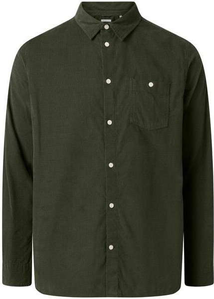 KnowledgeCotton Apparel Cord Hemd - Baby cord custom fit shirt - aus Bio-Baumwolle