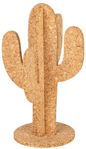 Kork-Deko Kaktus aus Kork – nachhaltiger Deko-Aufsteller in Pflanzenform für Tisch & Regal