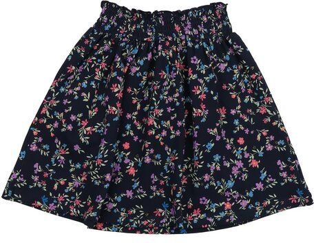 Cotokids Kinder Rock – Dunkelblau mit buntem Blumenmuster, elastischer Bund, leicht & bequem, vielseitig kombinierbar | ...