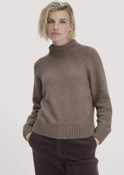 hessnatur Strick Pullover Relaxed aus Bio-Merinowolle mit Bio-Baumwolle