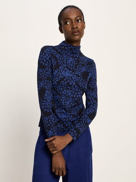 LANIUS Shirt mit Stehkragen aus aus TENCEL und Bio-Baumwolle