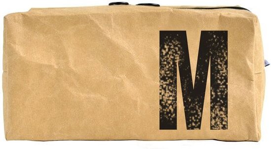 renna deluxe Waschtasche und Kosmetiktasche mit Monogramm, vegan, BRAUN