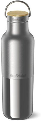 Klean Kanteen Edelstahl Isolierflasche Rise Reflect 592 ml mit Bambus Loop Cap