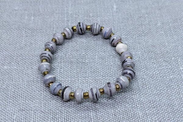 PEARLS OF AFRICA Kinderarmband aus runden Papierperlen "Mitsou" recycelt