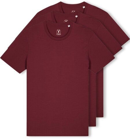 YTWOO 3er Pack Iconic Basic Unisex T-Shirt aus 100% Biobaumwolle|Essential Farben|Fair|Nachhaltig