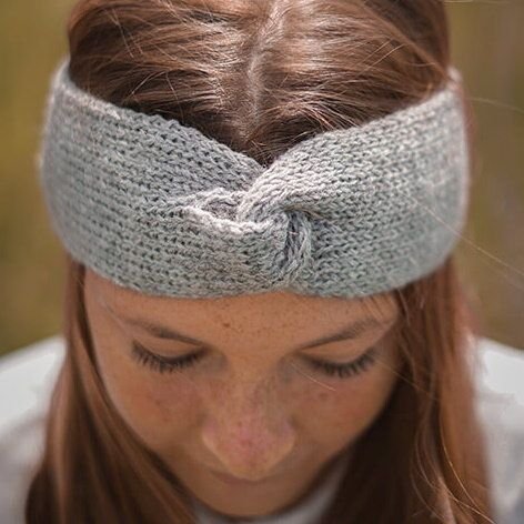 verdonna Handgestricktes Stirnband aus reiner Alpakawolle