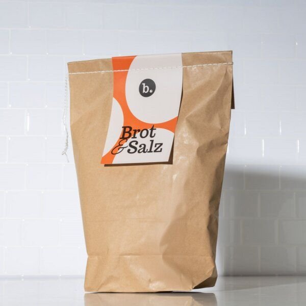 brotstoff Geschenkset - Brotbeutel mit Brotbackmischung im Glas + Nachfüllpaket