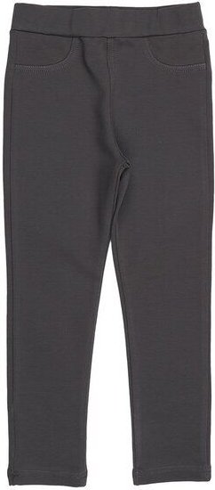 Kinder Sweat-Leggings GOTS-zertifiziert aus Bio-Baumwolle, anthrazit – Walkiddy, weich mit elastischem Bund