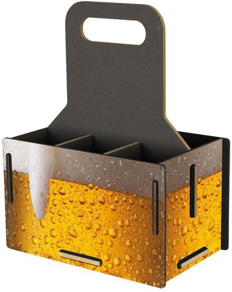 WERKHAUS Flaschenträger Sixpack "Bier"