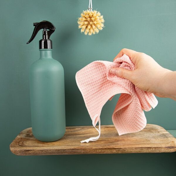 nahtur-design 3er Set Putzlappen aus Halbleinen Waffelpiquée