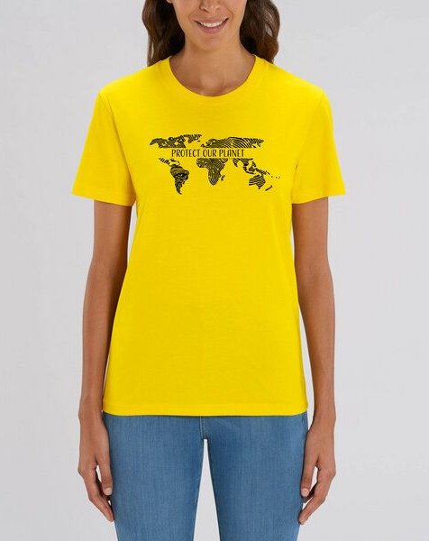 Human Family Bio Unisex Rundhals T-Shirt "Protect our Planet"