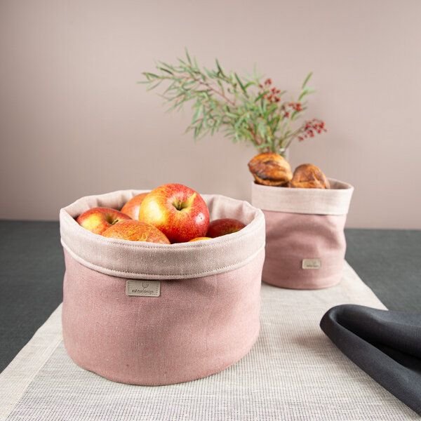 nahtur-design Brotkorb, Obstkorb oder Utensilo aus Bioleinen